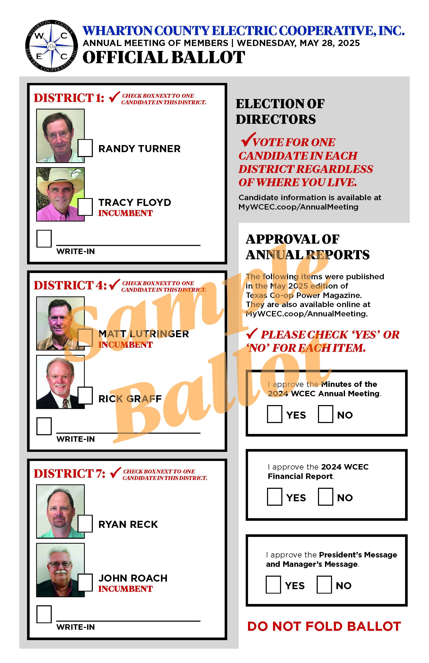 Sample Ballot